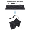 Keyboard 108 Key Spanish USB Wired Portable Foldable Quiet Waterproof