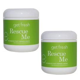 Get Fresh- Rescue Me Lemongrass Intensive Foot Repair Cream Treats and Heals Dry Feet, Hard Skin Corns, Cracked Heels And Moisturize Feet