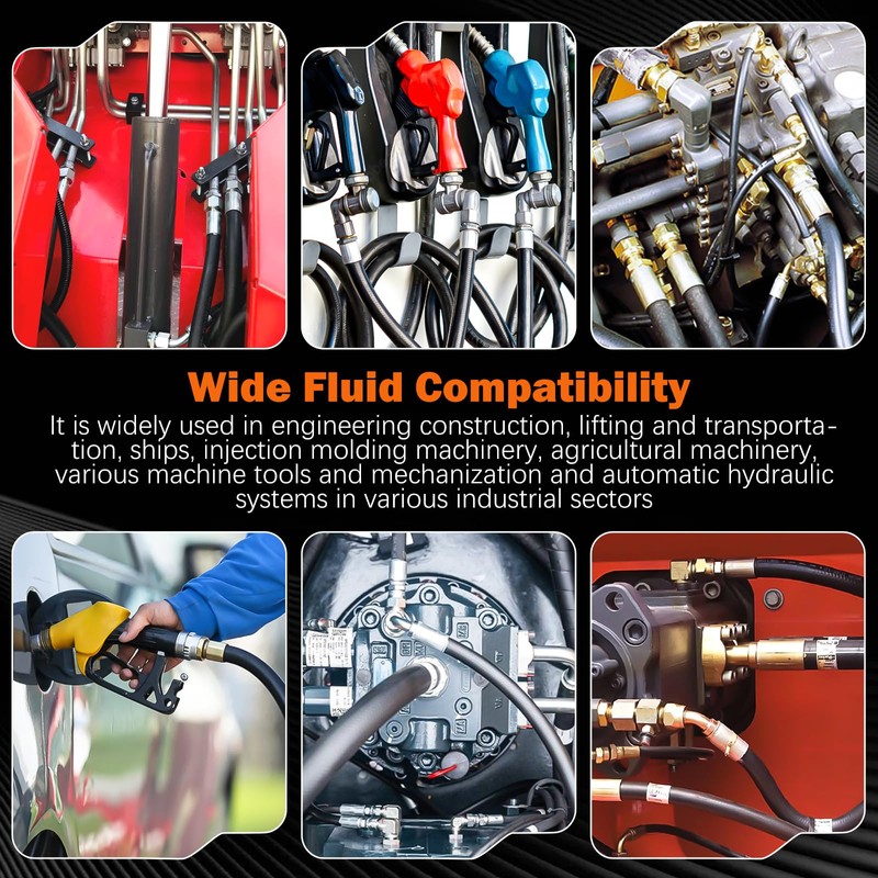 Fuel Transfer Hose 3/4'' Gas Pump Hose 20FT for Gasoline,