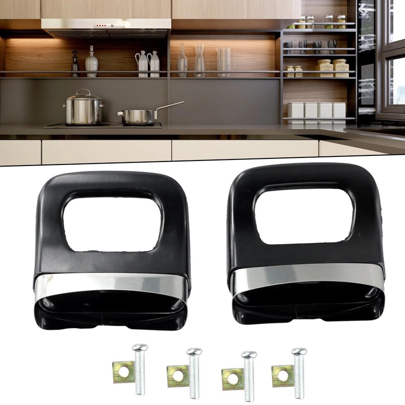 XMANX 4PCS Replacement Short Pot Side Handle, Two-Hole Pot Short
