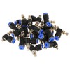 20Pcs OD 4mm Tube M5 Pneumatic Air Flow Speed Control