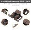 sourcing map 4Pcs Cabinet Latch Double Roller Catch, Lock Stop