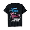 Baby Gender Reveal Shirt Guns or Glitters Grandma Loves Both