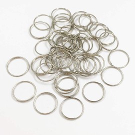 500pcs 11mm Round Metal Split Keychain stainless steel Rings for Chandelier, Curtain,Suncatchers, Crystal Garland,Necklaces, Earrings, Parts Bead light accessorise (11mm, Silver)