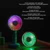 White Donut Shaped Small Fan Portable LED Night Light with