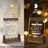 HONOCOOLS Acrylic Plaque LED Walnut Picture Frame (Bestie Style 1)