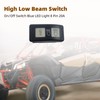 Narcilors High Low Beam 8 Pin 20A 12V Headlight Switch
