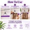 Wig Hanger for Hair Extensions & Wigs – Wooden Storage