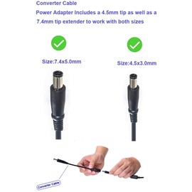 Ac Charger 65W for Dell Latitude 5580 7280 7390 7490 E5570 E5470 E7240 E7250 E7470 19.5V 3.34A