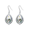 AOBOCO Mustard Seed Cross Earrings Sterling Silver Faith Mountain Dangle