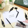 Teling 100 Pieces Secure Counter Pens with Chain Holder Desk