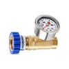 MEASUREMAN Lead-Free Brass Water Pressure Regulator 3/4" GHT, 0-100 PSI