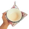 CUSHYSTORE 2X Bowl Cozy Pot Holder Canvas Holders Heat and