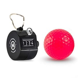 MARATHON CO200001-2PK Handheld Black Tally Counter with Finger Ring - 2 Pack, for Sports, Warehouse, Laboratories, Factories and Offices. Guaranteed for 1 Million Clicks (Pack of 2)