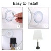 20 Pcs Bright White Adapter Ring Reducer Kit For Lampshade