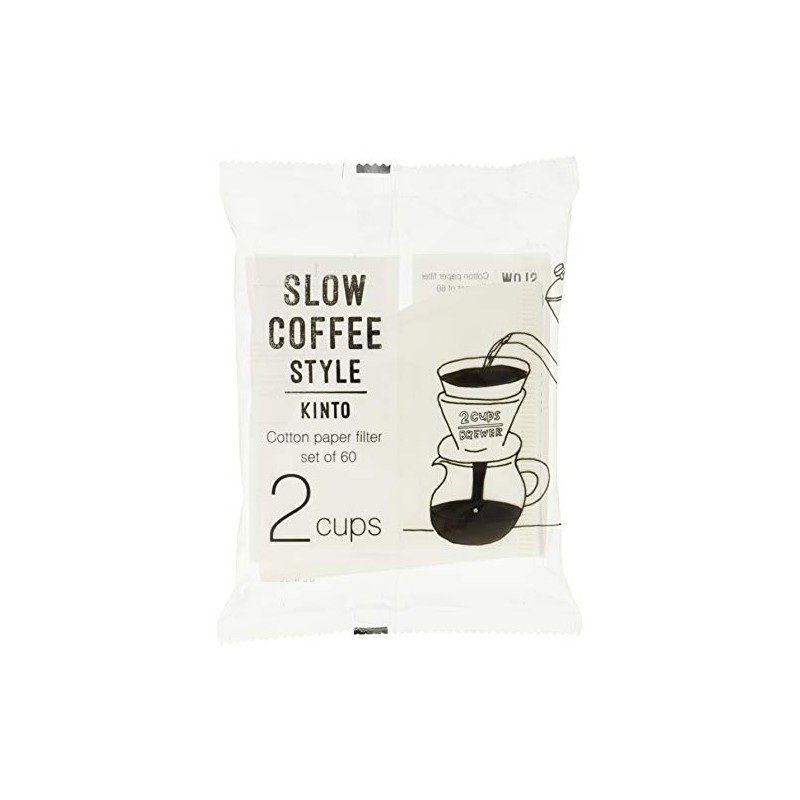 KINTO SCS 27633 Cotton Paper Filter, 2 Cups, Coffee, Hand