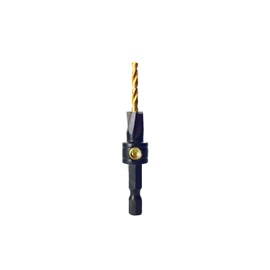 Make it Snappy Tools 1/8 Inch x 3/8 Inch 3-Flute Flat Bottom Counterbore with TiN coated twist drill #32408