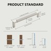 GOFFIDECO 10 Pack 5 inch(128mm) Brushed Satin Nickel Cabinet Pulls
