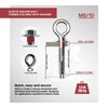 DOJA Industrial Extension Anchor Eye Bolt M8-10 Pack 5 Wall