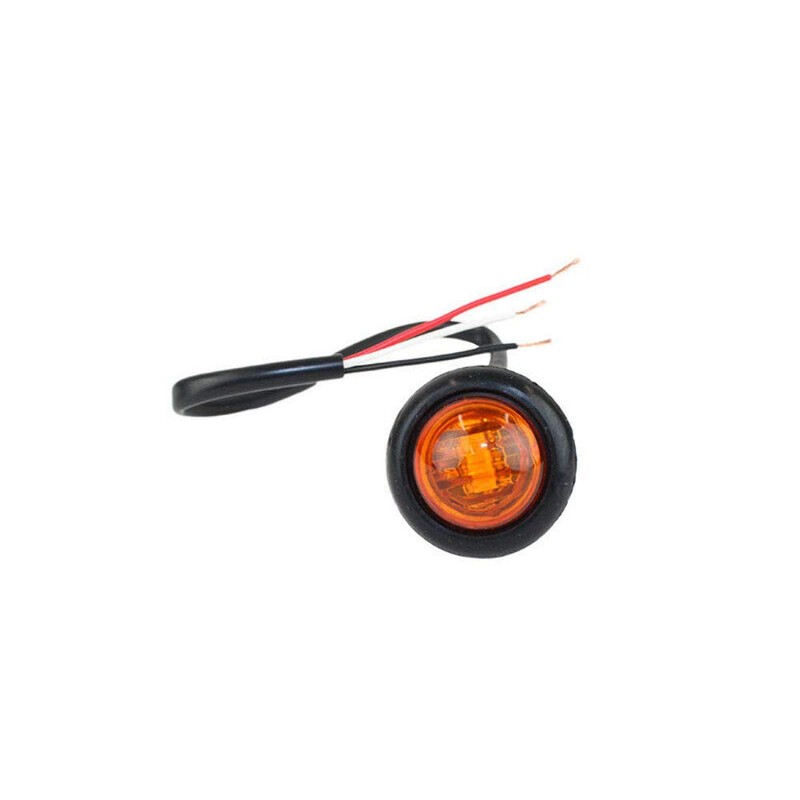 Automotive Fishbone Amber LED's 3/4 Inch Pair