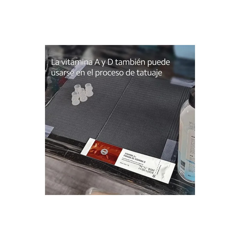 Crema Para Tatuajes Ouo Vitamina A Y D 50 Sobres
