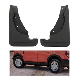 KUAFU Front Splash Shield Guards Compatible with 2021-2024 Ford Bronco Sport Replacement for M1PZ-16A550-AA Splash Guards Mud Flaps Black 2Pcs