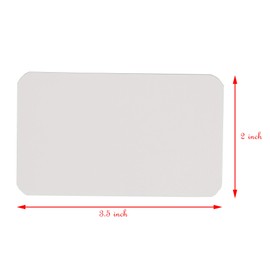 Sowaka 100 Pcs Mini Cards Blank Small Round Corner Cardboard Flash Word Message Notes Business Index Tags Cards for Gift Language Learning Art Craft Supplies (White)