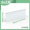 Memrita 4 Pcs Gutter Valley Splash Guards Roof Rain Diverter,Aluminum