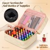 YOREPEK Nail Polish Organizer Case Holds 42+ Bottles (15ml/0.5 fl.oz),