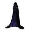Charm&Cstay Black and Purple Cloak with Hood for Men and
