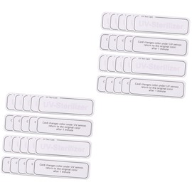 Baluue 40pcs Uv Test Cards for Uv Light Intensity Measurement Practical for Skincare and Sun Reusable and Portable Testing Strips