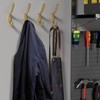 JCHOUS Heavy Duty Wall Hooks, 5.7 Inch Gold Coat Hooks,