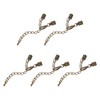 sourcing map 10Sets 5mm Leather Cord End Caps with Lobster