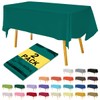 Hereisa Plastic Teal Tablecloths 2 Pack Disposable Table Covers 54