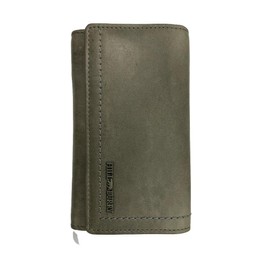 Hill Burry Wallet for waiters - unisex | genuine leather | robust workmanship and excellent handling | professional wallet for waiters | many compartments, grey, Vintage