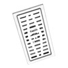 Floor Drain 20 x 10 cm Rectangular Stainless Steel Floor