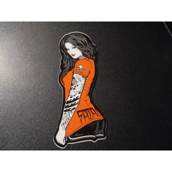 FATAL Look Over 2 X 5" STICKER skate skateboard helmet