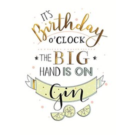 Gin O'Clock Birthday Greeting Card Inspired by Second Nature Cards