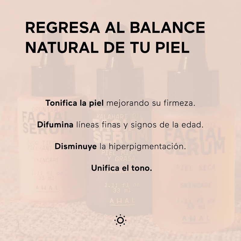 Suero facial hidratante AHAL – Hidratación profunda, antioxidante y anti‑manchas,