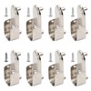 Dokpav 8 Pcs Oval Closet Rod End Supports, 15mm x