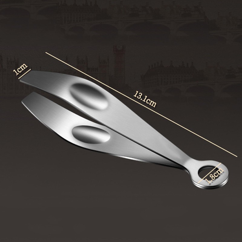 This multi-functional 304 stainless steel kitchen utility tweezer is a