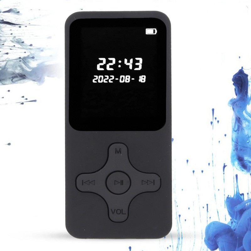 MP3 MP4 Player Bluetooth 5.0 Ultra Thin Digital LCD 1.77