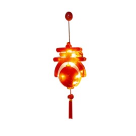 LED Chinese New Year Light Decorative Good Fortune Red Lantern Spring Festival Pendant for BedroomType 1