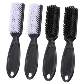 Baluue 4pcs Cleaning Brush for Hairdressers and Barbers Handle for Haircut Cleanup and Beard Styling and Options