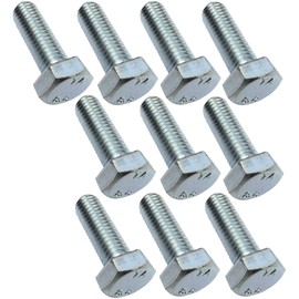 AERZETIX - C47323 - Set of 10 pieces - bolt screws hexagon screws M8 x 25 - with hexagon head - Ø8 x 25 mm - DIN 933 - class 8.8 - made of galvanised steel - DIY - assembly tool hardware