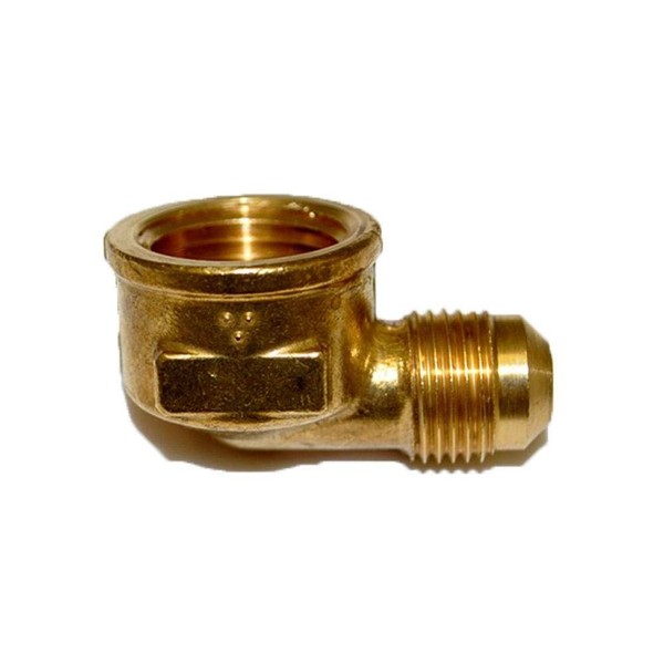Hearth Products Controls (HPC 90 Degree Female Elbow Brass Fitting (406), 3/8-Inch Tube, 1/2-Inch FIP