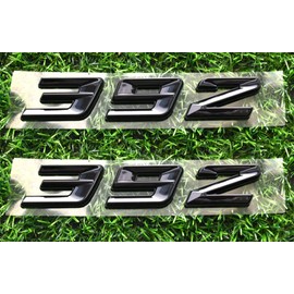Pair New 392 Emblem Fender Badge Letter Nameplate Compatible with Challenger Chrysle 300C 392 Car Truck Passenger & Driver (Black)
