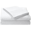 Tribeca Living MF110DPSSTWWH Solid Deep Pocket Sheet Set, Twin, White