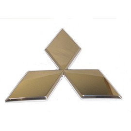 Genuine Mitsubishi Triple Diamond Emblem Chrome Rear 7415A111 Lancer and Evolution 2008 2009 2010 2011 2012 2013 2014 2015 2016 2017
