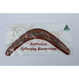 Australian Made Set of 3 Carded 12"(29cm) Painted Timber Throwing Boomerangs